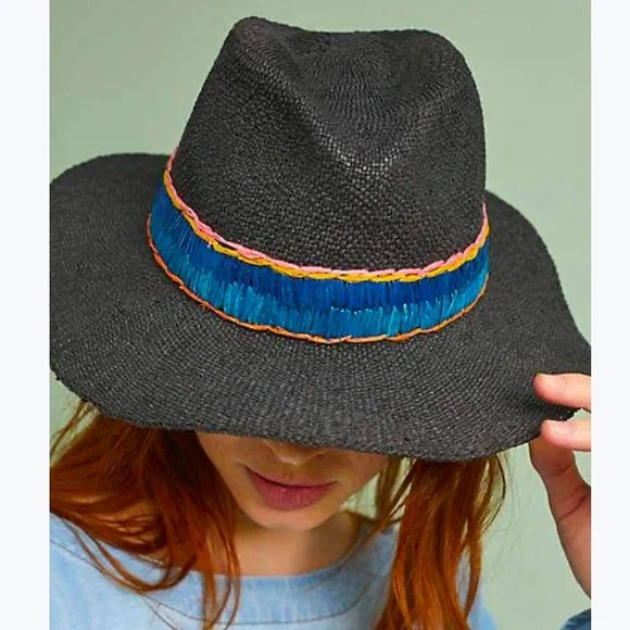 ? Hatattack Joanna Rancher Hat Jo Palm Straw Rancher Fedora Hat – Village Hat Shop main image 3